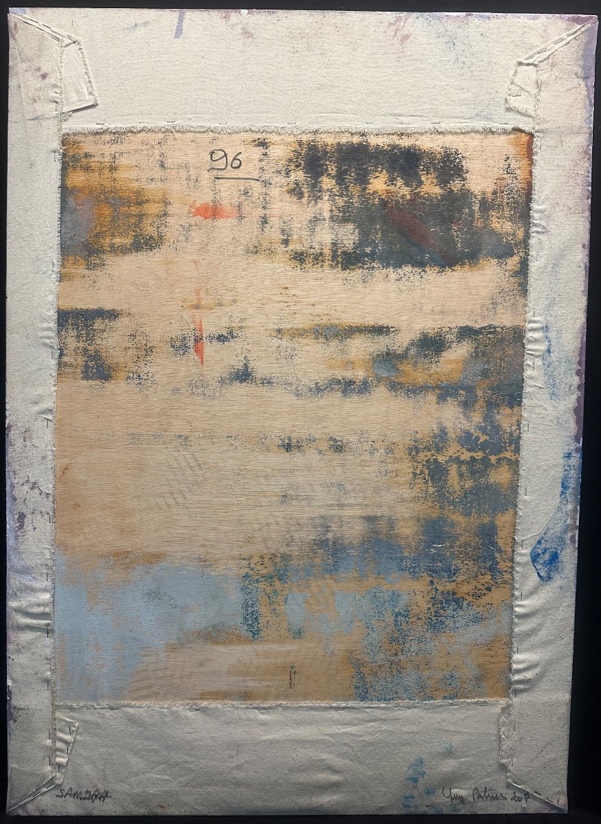 Guy PATRIER XXe Grande huile 110x78cm Sandra pied Fond d’atelier /96-photo-5