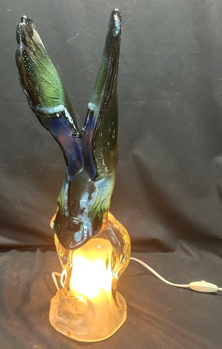 Raymond Gangloff Duck Ceramic Lamp-photo-1