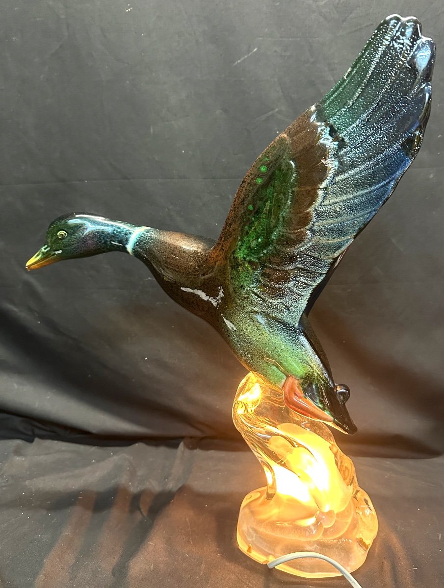 Raymond Gangloff Duck Ceramic Lamp