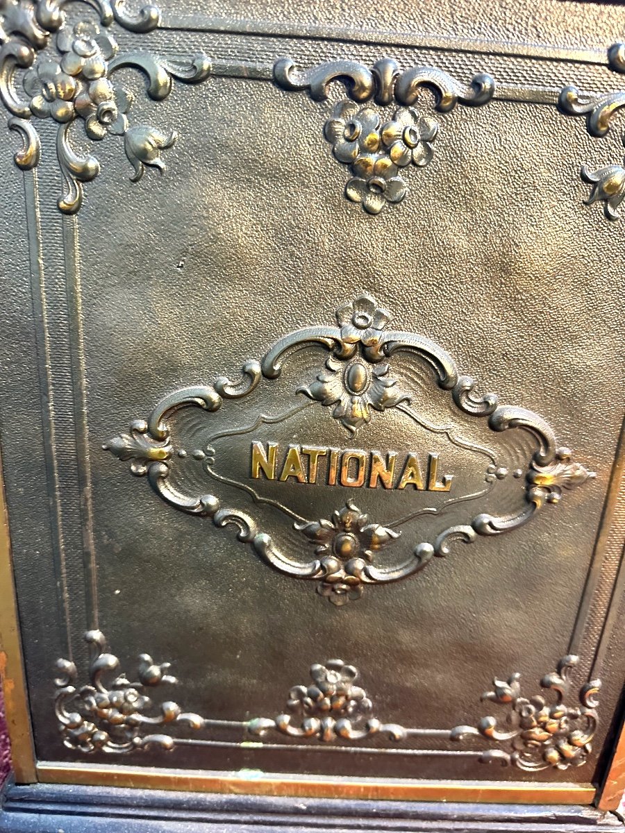 Caisse enregistreuse NATIONAL vers 1900 en bronze -photo-1