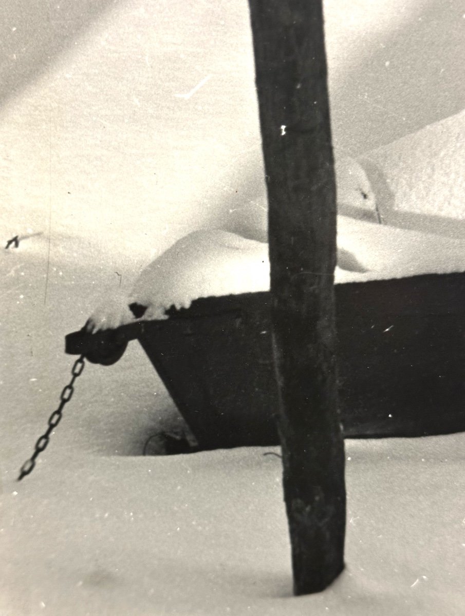 Georges Boyer Lyon 20th Photograph Boat Under The Snow /20-photo-3