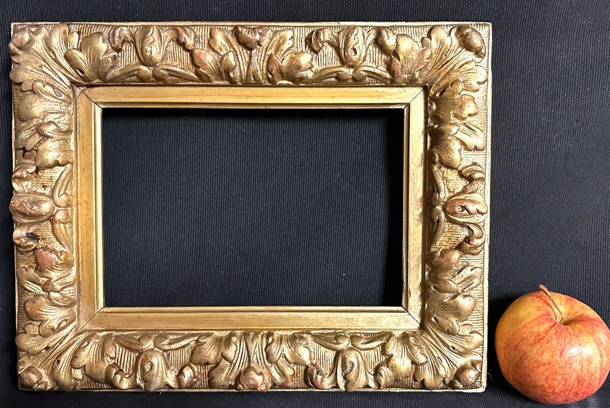 19th Century Frame In Wood And Stucco 1f 23x16cm Interior In Good Condition-photo-2
