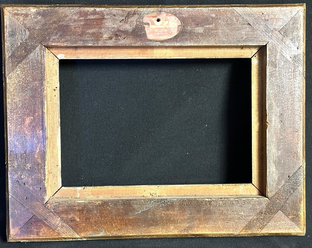 19th Century Frame In Wood And Stucco 1f 23x16cm Interior In Good Condition-photo-3