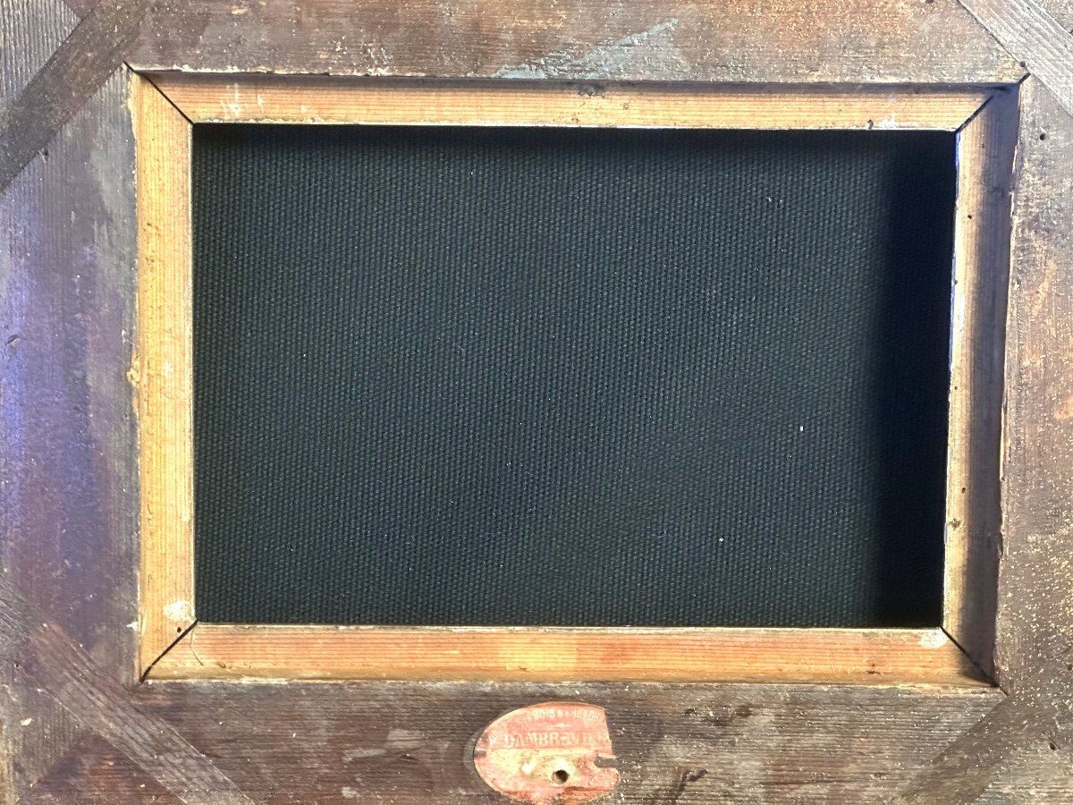 19th Century Frame In Wood And Stucco 1f 23x16cm Interior In Good Condition-photo-4
