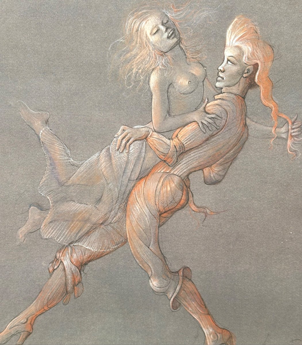 Leonor FINI 1907-1996 Suite de 2 gravures couleurs En très bon état -photo-5