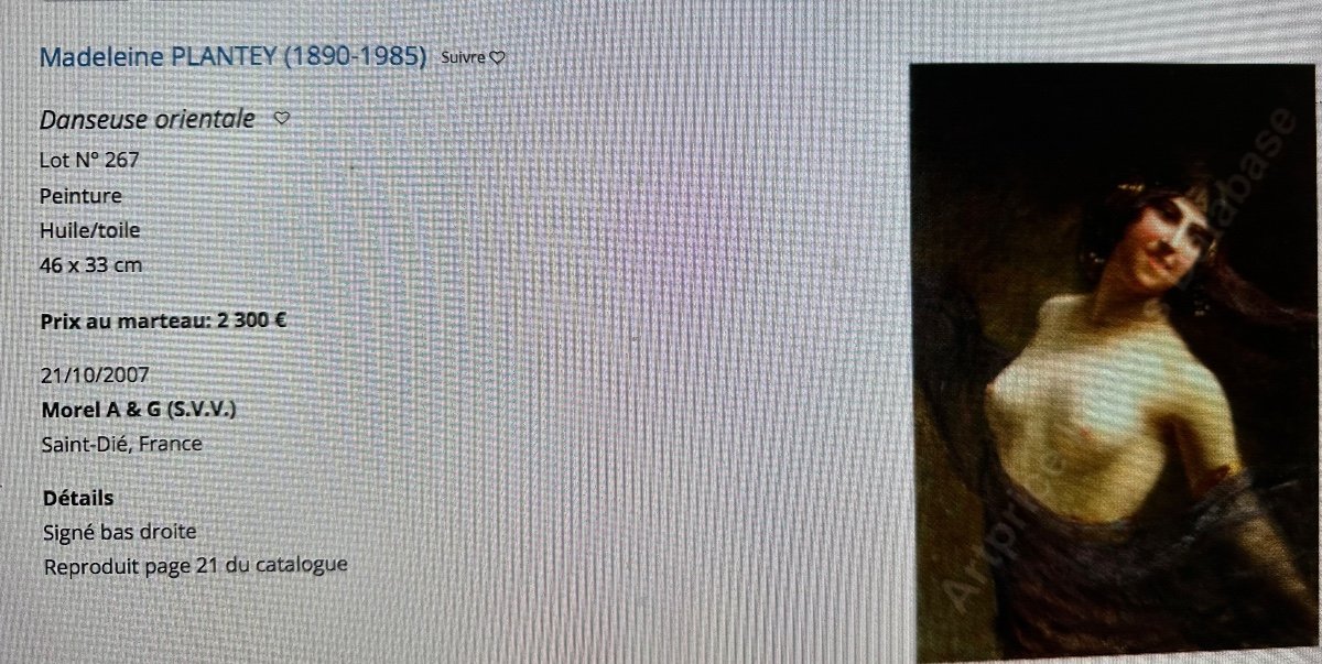 Madeleine Plantey 1890-1985 Oil Portrait Of Young Virginal Woman 1935 Virgin Lyon-photo-3