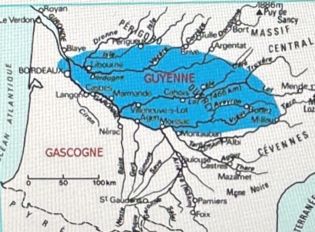 Old Lithographic Map Guyenne En Gironde Aquitaine Bordeaux Périgord 73x104 Cm-photo-5