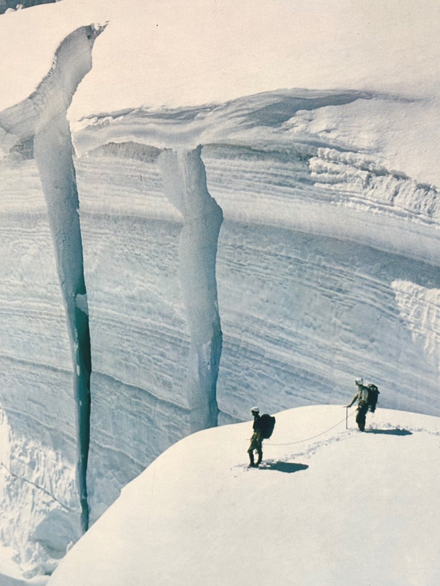 Pierre TAIRRAZ Grande photographie 72x51cm L’appel du grand Abîme Glacier photo Chamonix Alpes montagne /1-photo-2