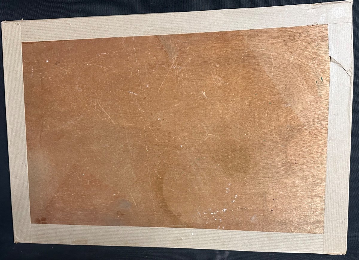 Axel J. ROTHOUX Huile Expressionniste scene de bar Artiste Franco Irlandais pub irlande-photo-3