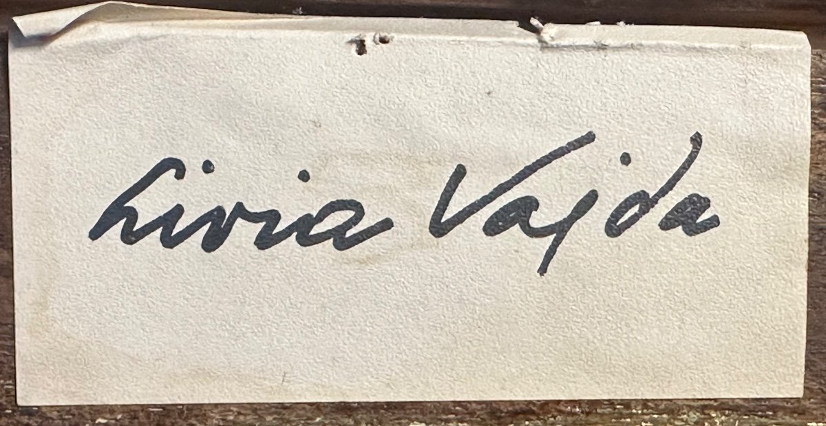 Livia VAJDA Hongrie 1929-2011 école de Paris Huile sur toile Fleurs Expositions-photo-1