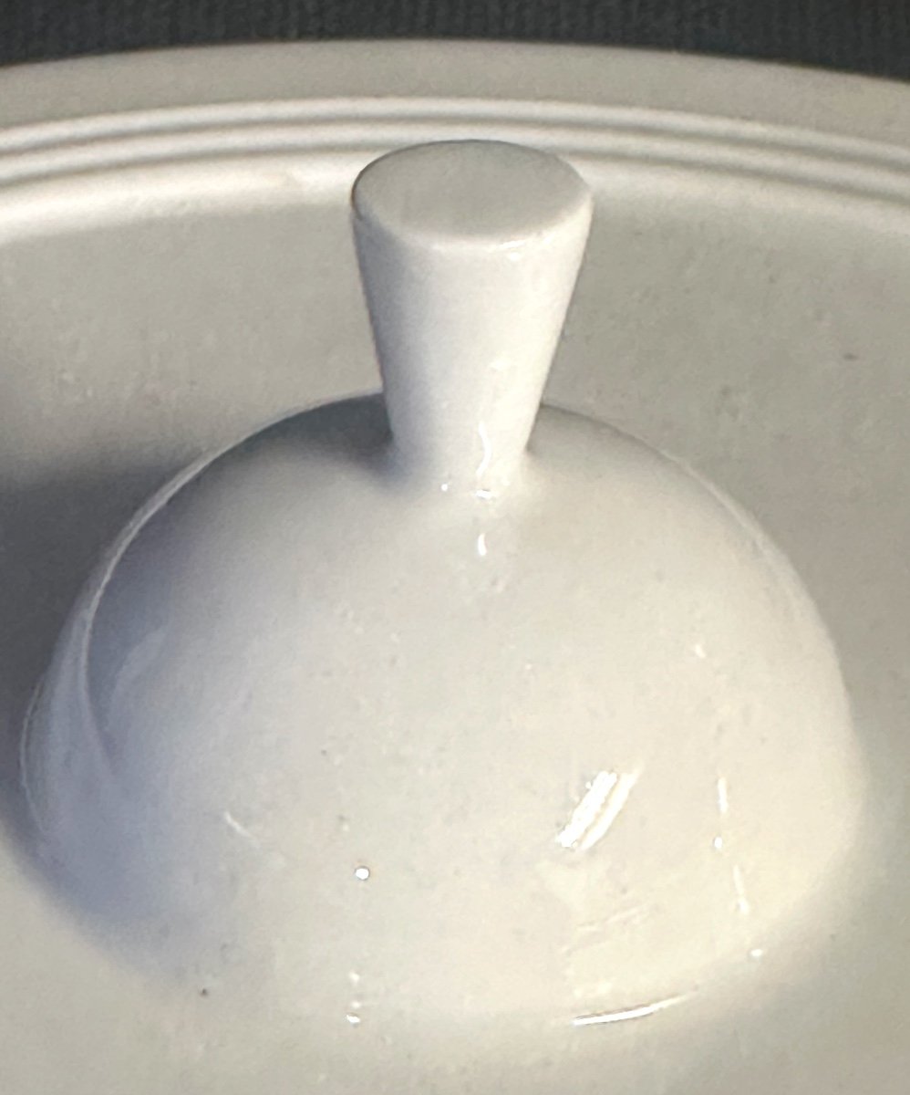 Borek Sipek Rare Signed Cheese Cloche In Blown Glass And Porcelain Like New Condition-photo-5