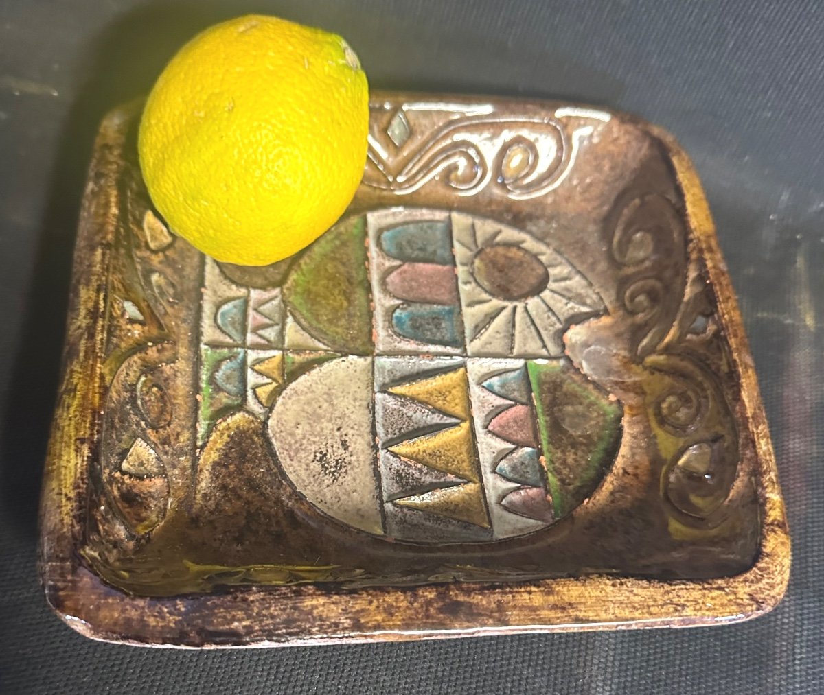 Atelier Beauregard Empty Fish Pocket In Ceramic 1960 -photo-2