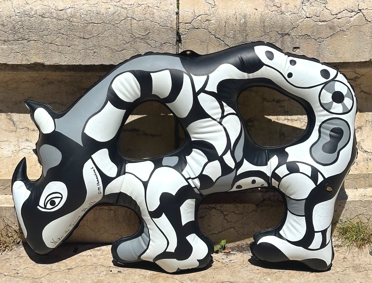 Niki De Saint Phalle 1930-2002 Rhinoceros Inflatable Sculpture 1999 Pop Art -photo-2