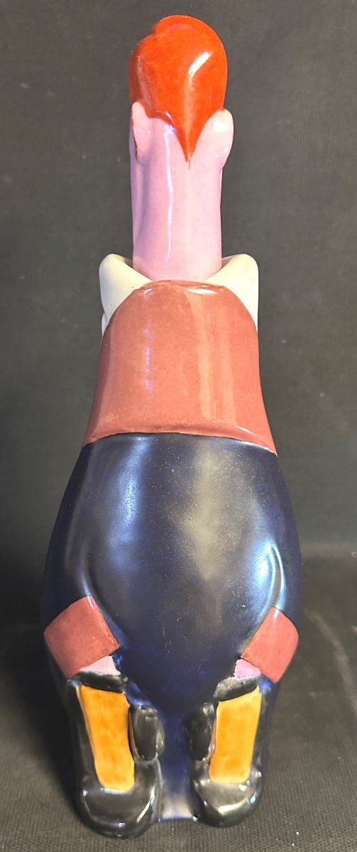 Jeux Olympiques Paris 1924 BOXEUR Rare flacon porcelaine Bernardaud Limoges Robj ? boxe sport  -photo-5