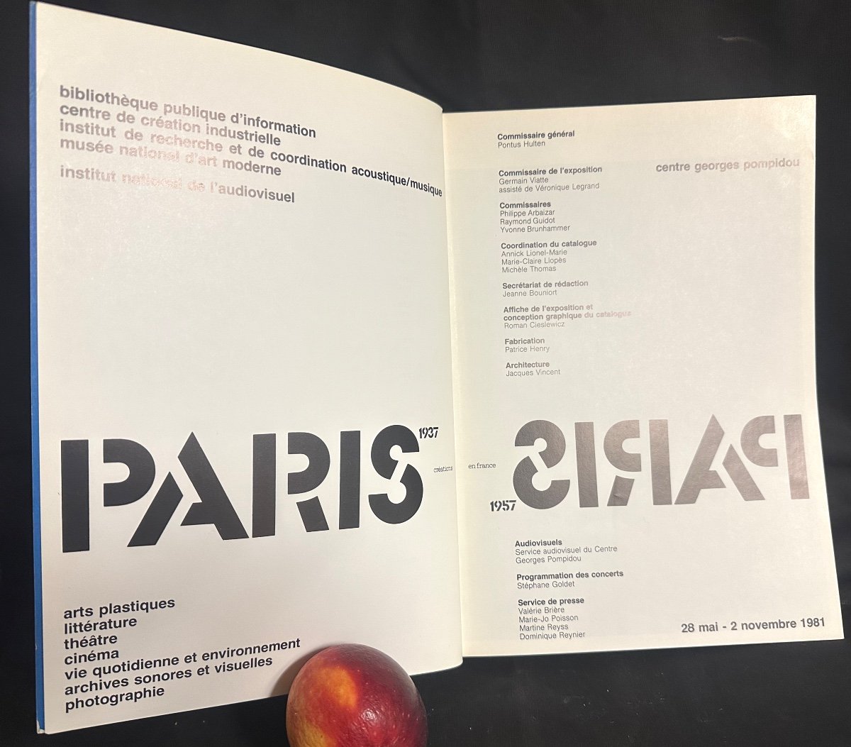 Paris 1937 Paris 1957 Livre Exposition Centre Georges Pompidou 1981 Edition originale -photo-4