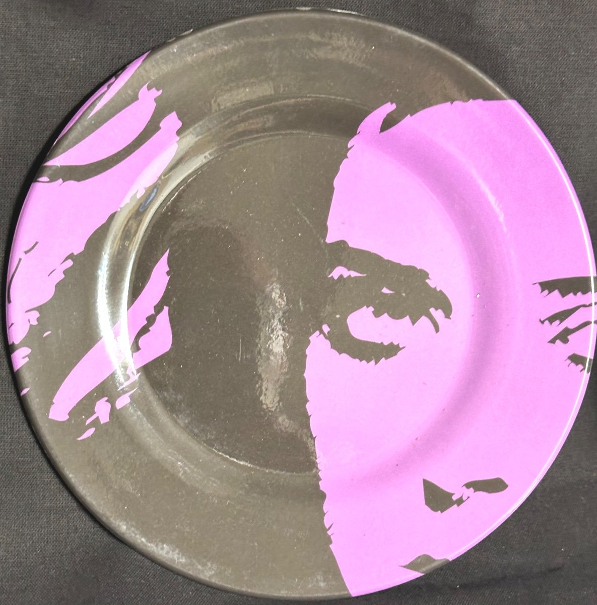 Suite Of 6 1970 Design Plates In Polycarbonate Artist Exhibition Colors /1-photo-4