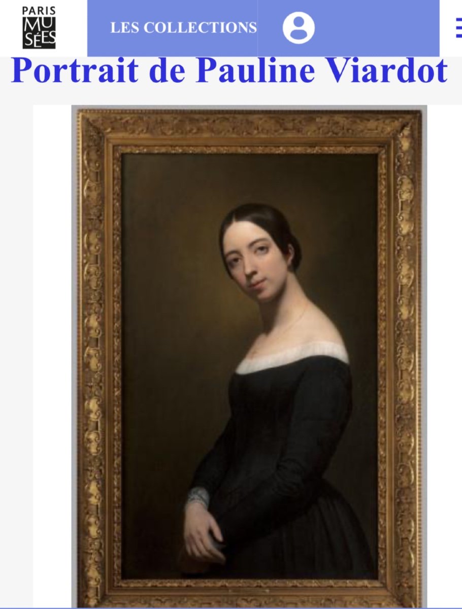 Georges Dupré Lyon 1807-1853 Oil Portrait Of Pauline Viardot With Earring Romanticism-photo-4