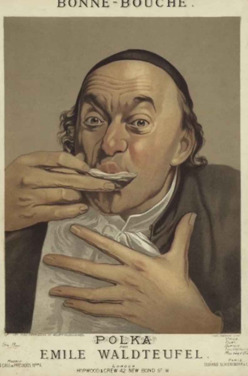 Meal At Restaurant Pair Of Chromolithograph Nineteenth Caricature X2 Grotesque Laugh -photo-3