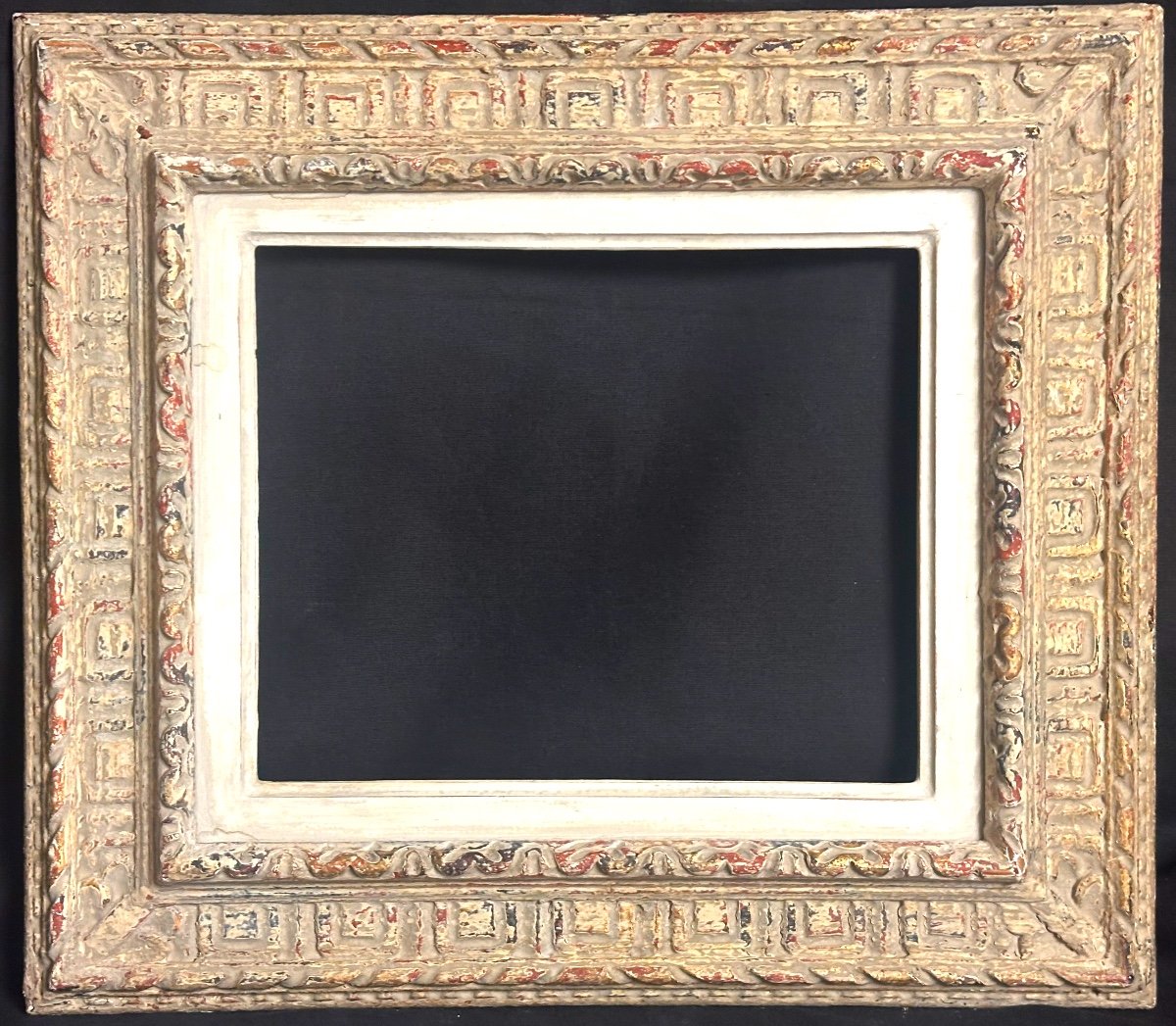 Cadre Montparnasse 3F En bois sculpté pour tableau peinture 27x22cm-photo-2