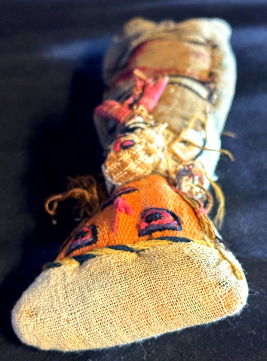 Rare Pre-columbian Doll Chancay Peru In Fabrics And Plant Fibers Fertility Fertility-photo-3