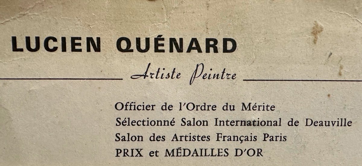 Lucien Quenard 1902-1995 Oil Under Wood In Chartreuse Mountain Grenoble -photo-2