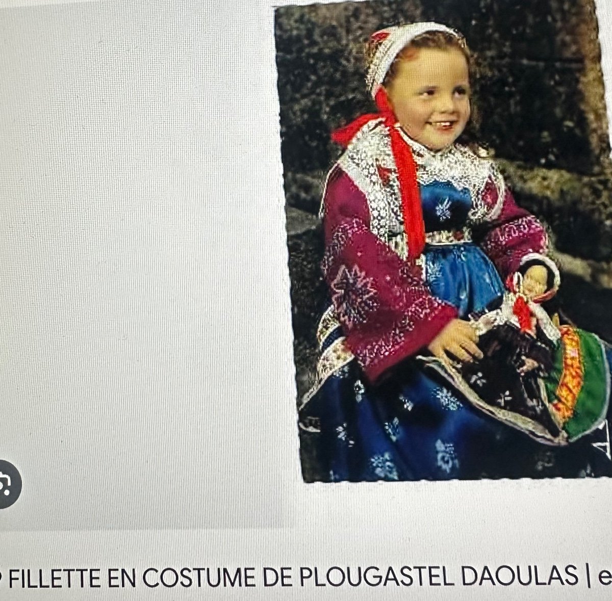 Montfort Le Guellaff 20th Oil Little Girls From Plougastel Brittany Art Deco Daoulas Bretonnes-photo-4