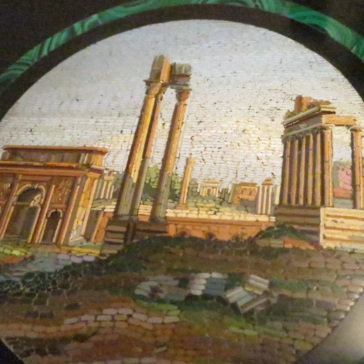 Tray Medallion Plate Micromosaic Nineteenth Italy Rome Micro Mosaic-photo-3