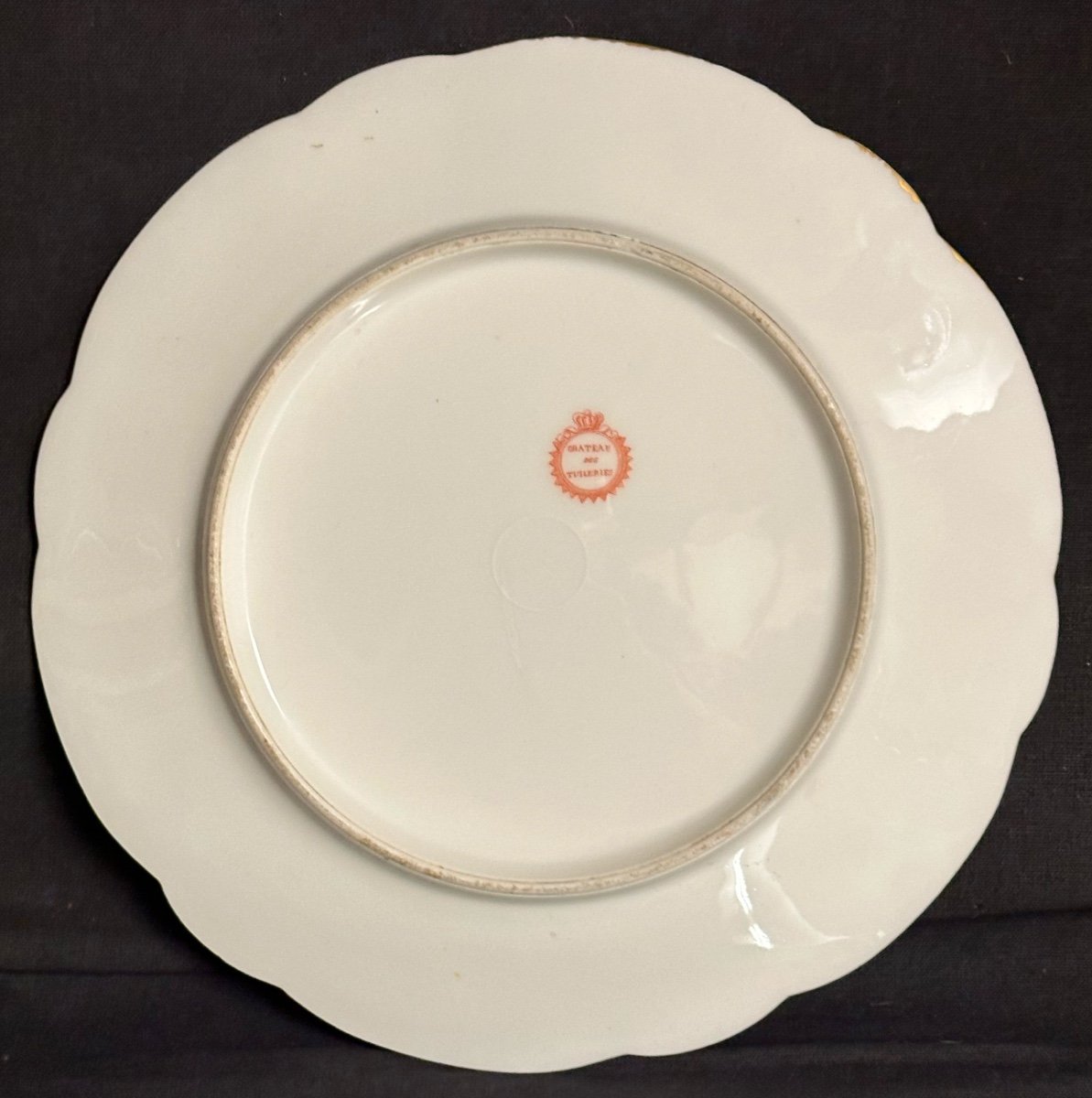 Assiette du Service du Roi Louis Philippe Château des Tuileries aux Amours  Sèvres vers 1846-photo-4