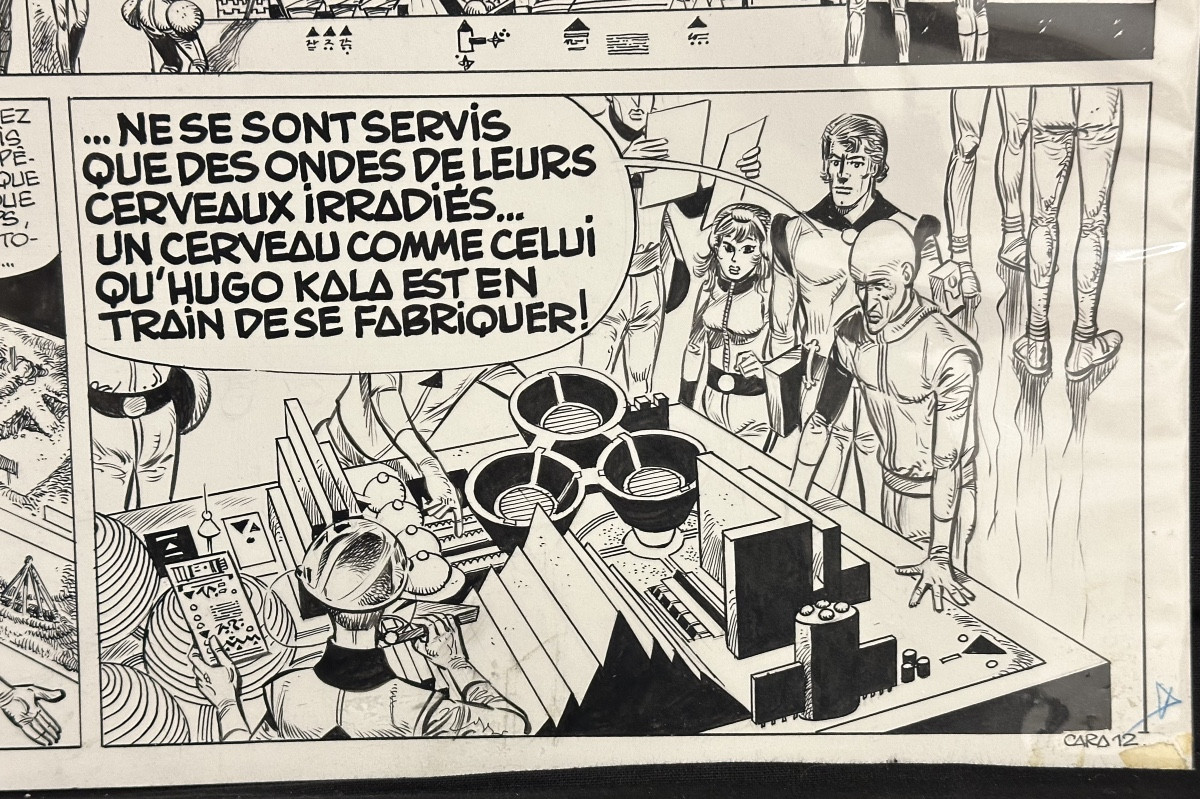 Eddy Paape Original Board Luc Lorient Caragal Cara 12 Very Good Condition Comic Strip-photo-2