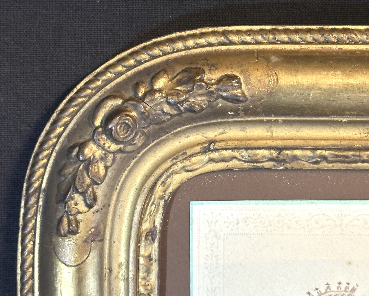 Framed Watercolor 18th Century Miss Gaussin 1711-1767 French Theater Actress-photo-1