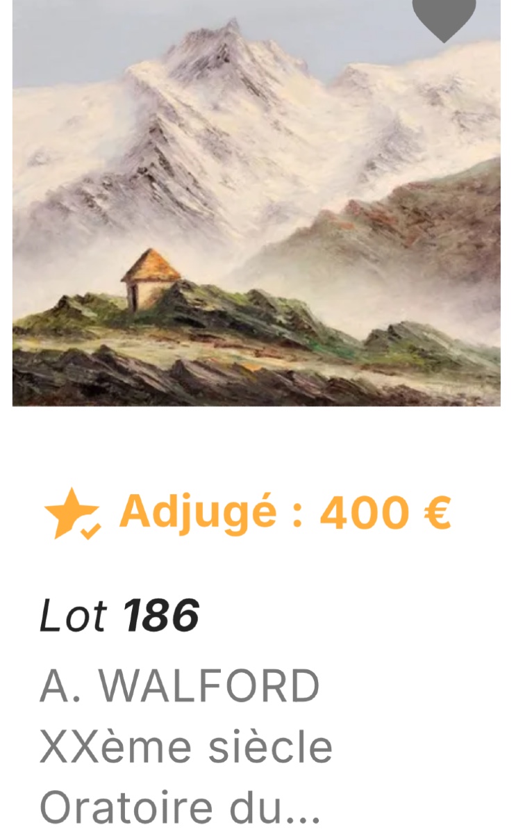 Astrid Walford 1907-1984 Large Oil Painting La Meije Massif Mont Blanc Range, Alps, Mountains-photo-4