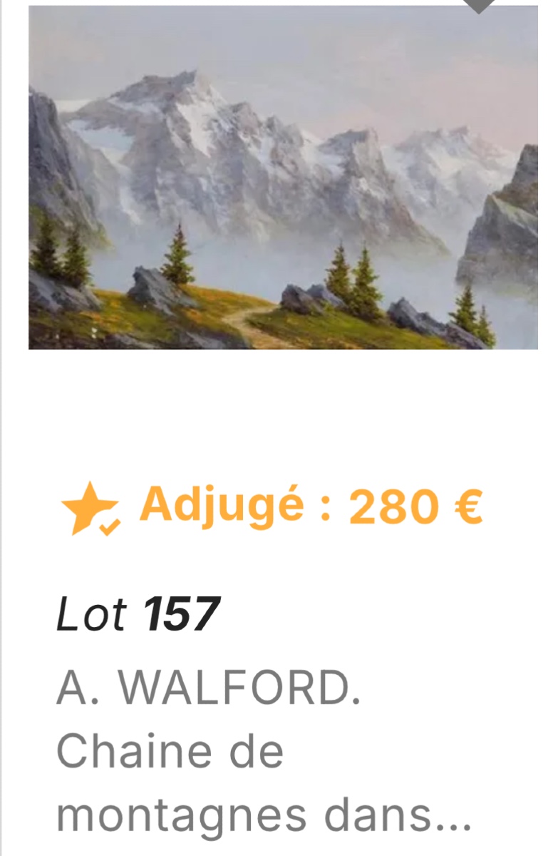 Astrid Walford 1907-1984 Large Oil Painting La Meije Massif Mont Blanc Range, Alps, Mountains-photo-5