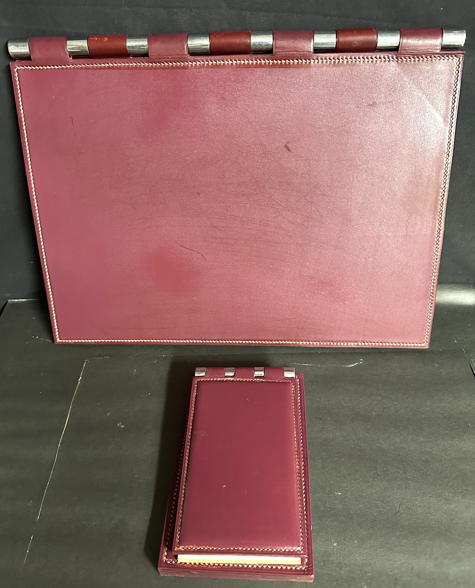 Paul Dupré Lafon 1900-1971 et Hermès Paris rare nécessaire de bureau signé EN TRÈS BON ÉTAT -photo-1