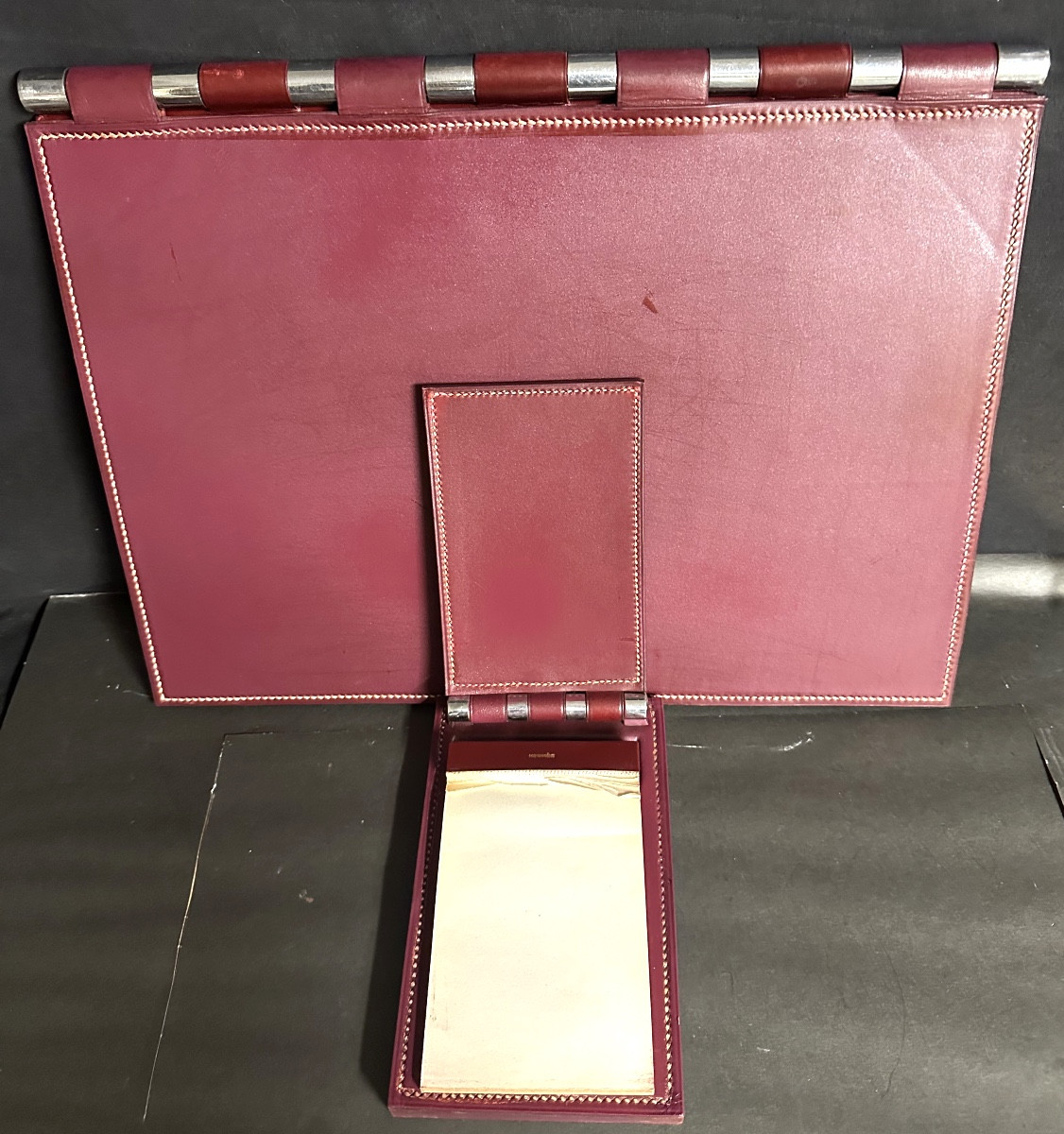 Paul Dupré Lafon 1900-1971 et Hermès Paris rare nécessaire de bureau signé EN TRÈS BON ÉTAT -photo-2