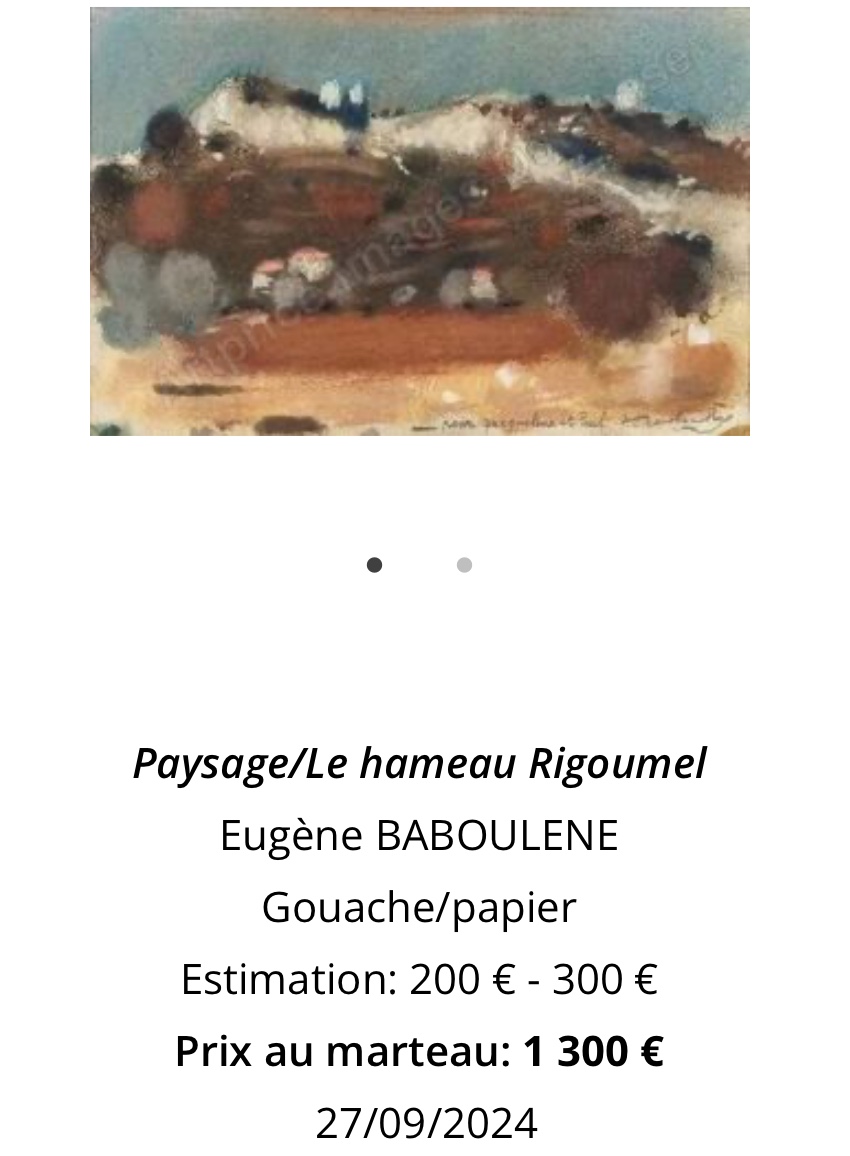 Eugene Baboulene 1905-1994 Toulon Watercolor And Gouache Signed In Very Good Condition -photo-5