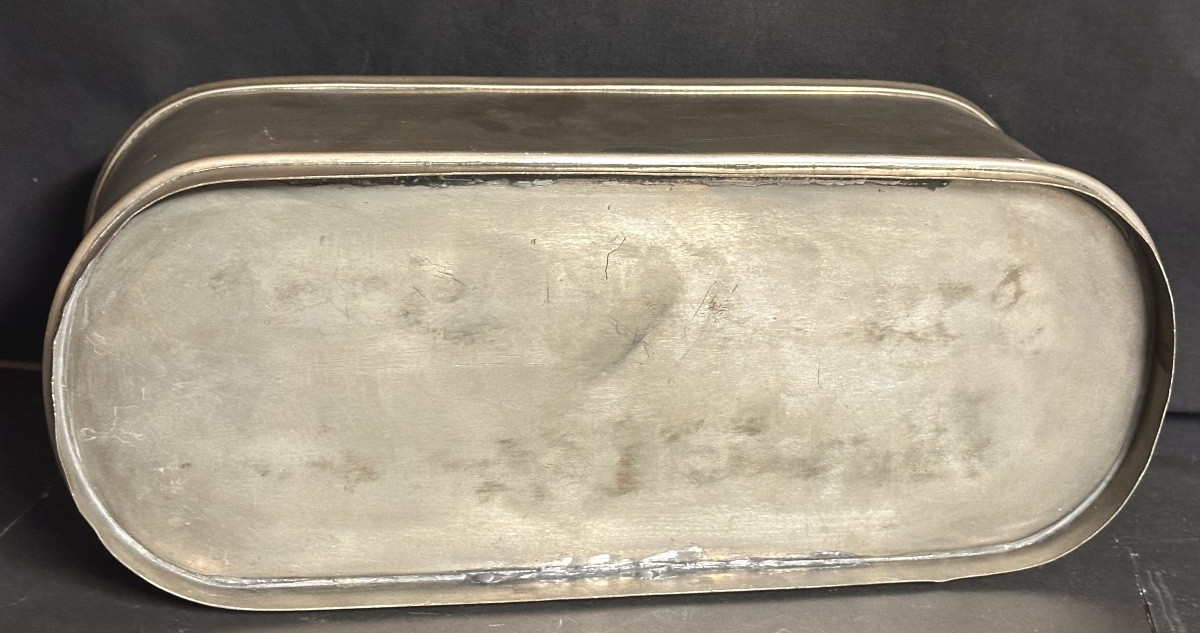 Triple Cooler For Champagne Or Wine In Silver Metal-photo-3