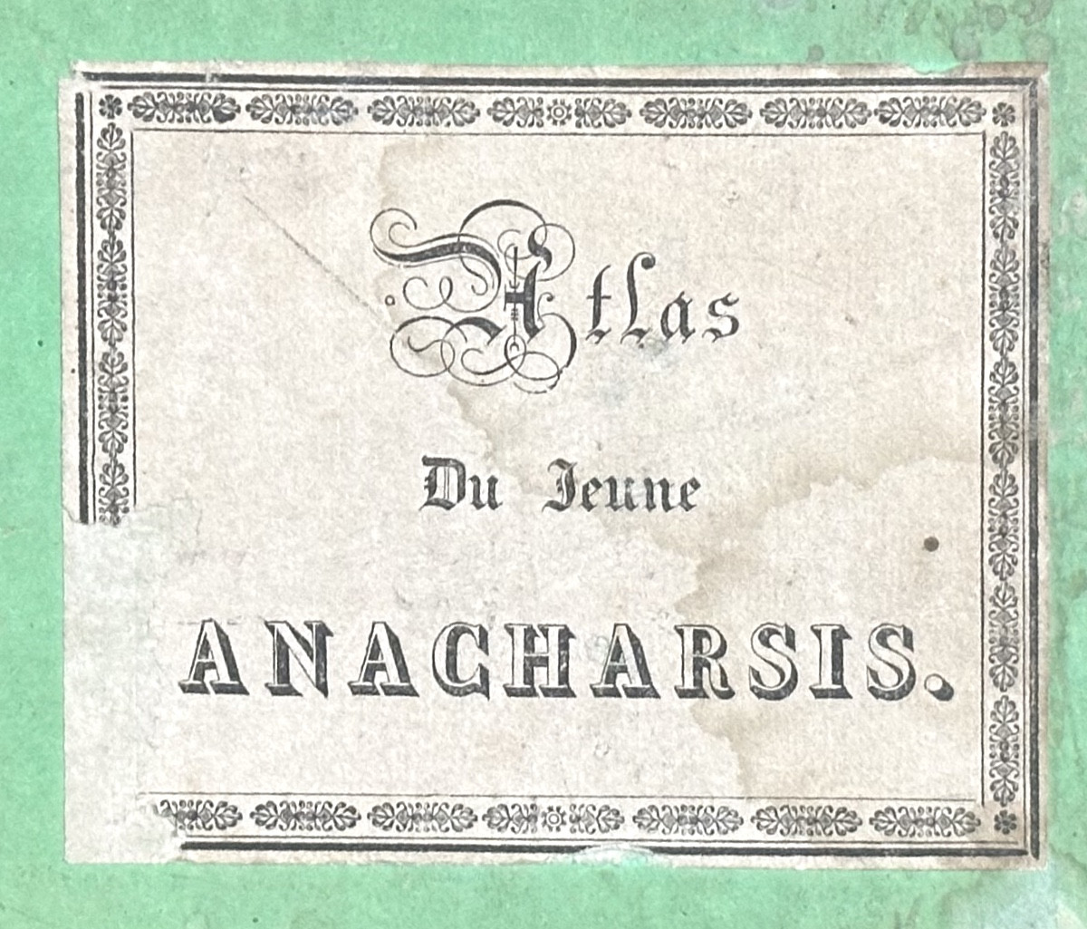 Greece Atlas Of The Young Anacharsis 1825 With 43 19th Century Lithographic Plates
