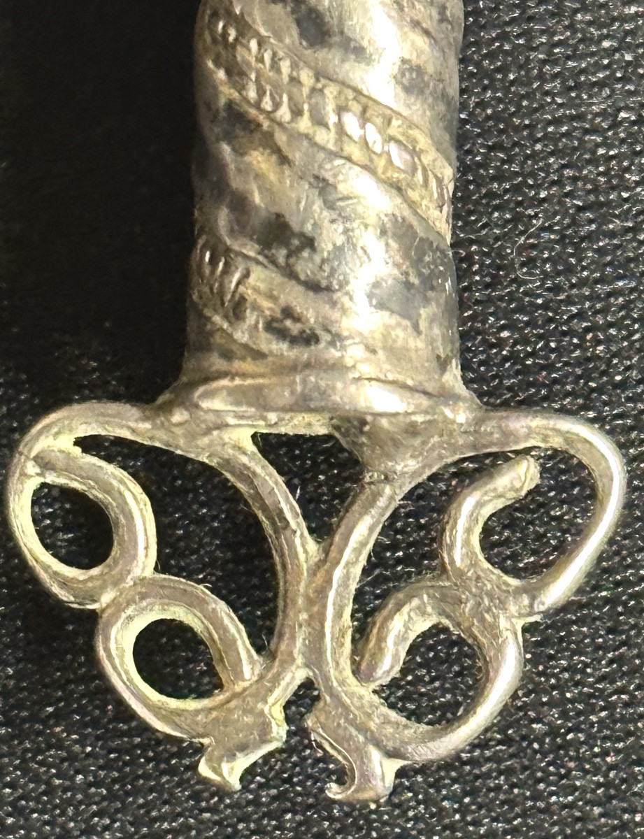 Antique Large Pectoral Cross In Unmarked Silver Crucifix 18th / 19th Century-photo-4