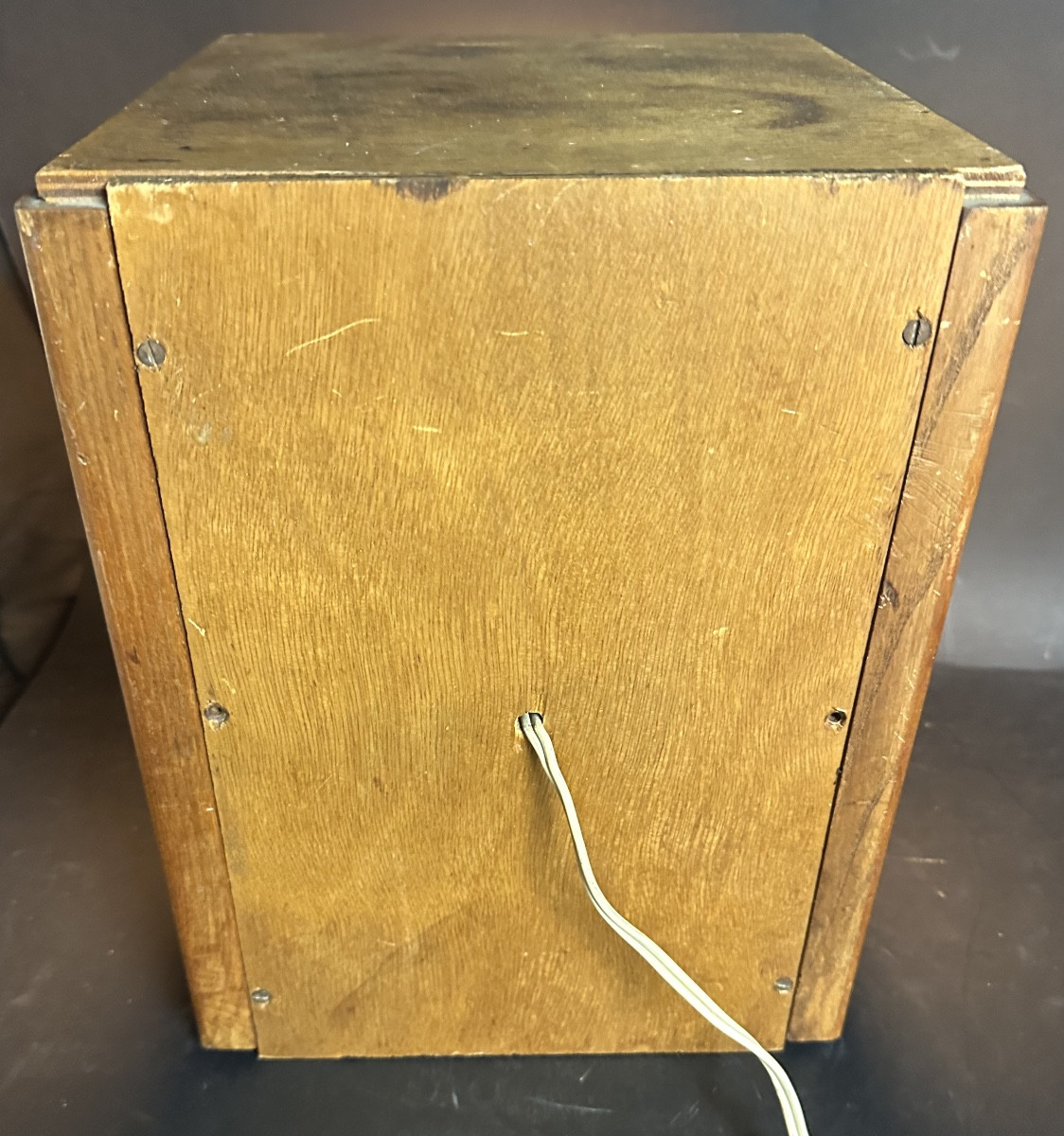 Ancien optotype lumineux en bois Test acuité visuelle ophtalmologiste santé scolaire vision -photo-4