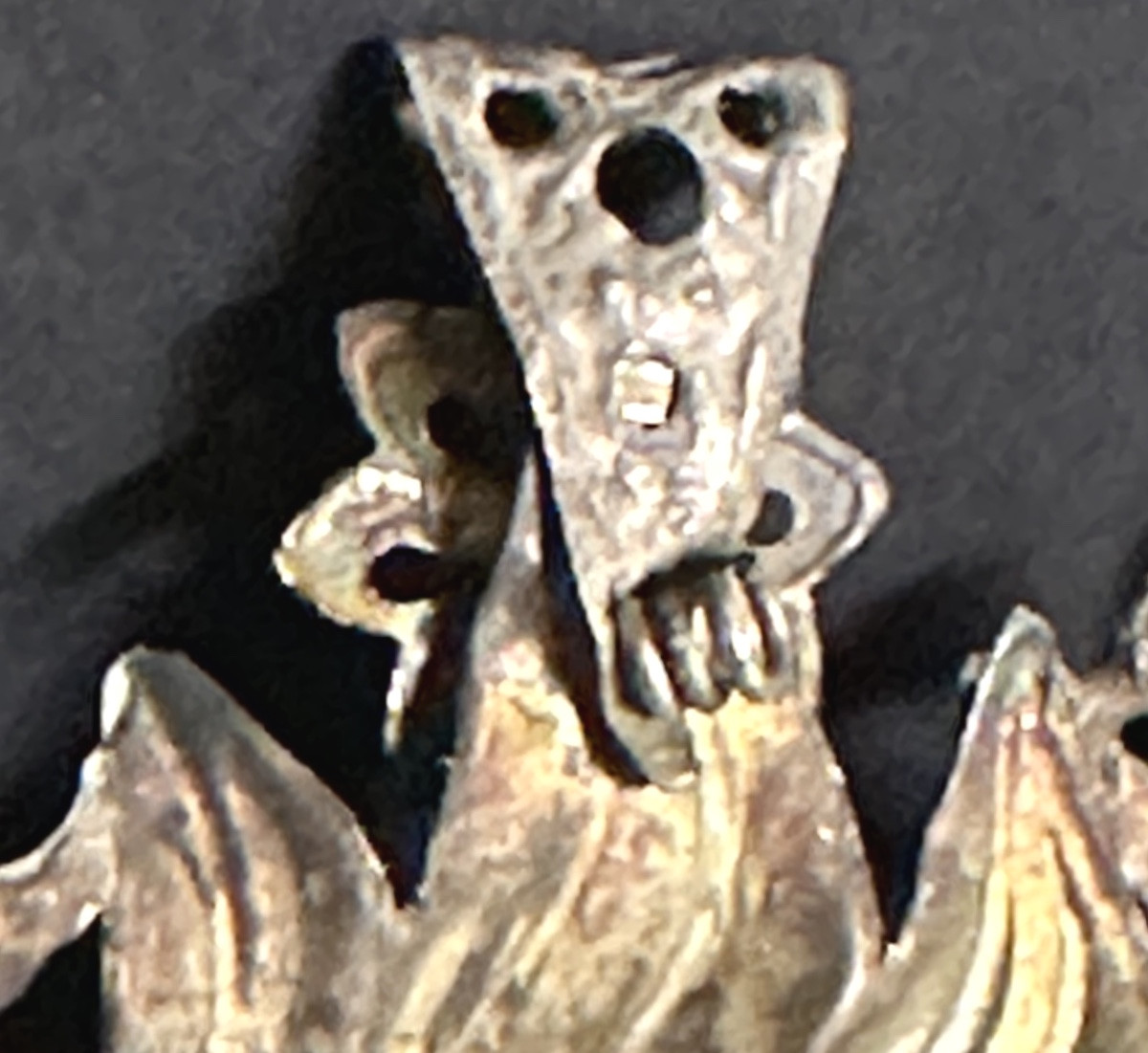 Grand EX VOTO cœur anges 22,7cm en argent non poinçonné amour St Valentin couronne-photo-3