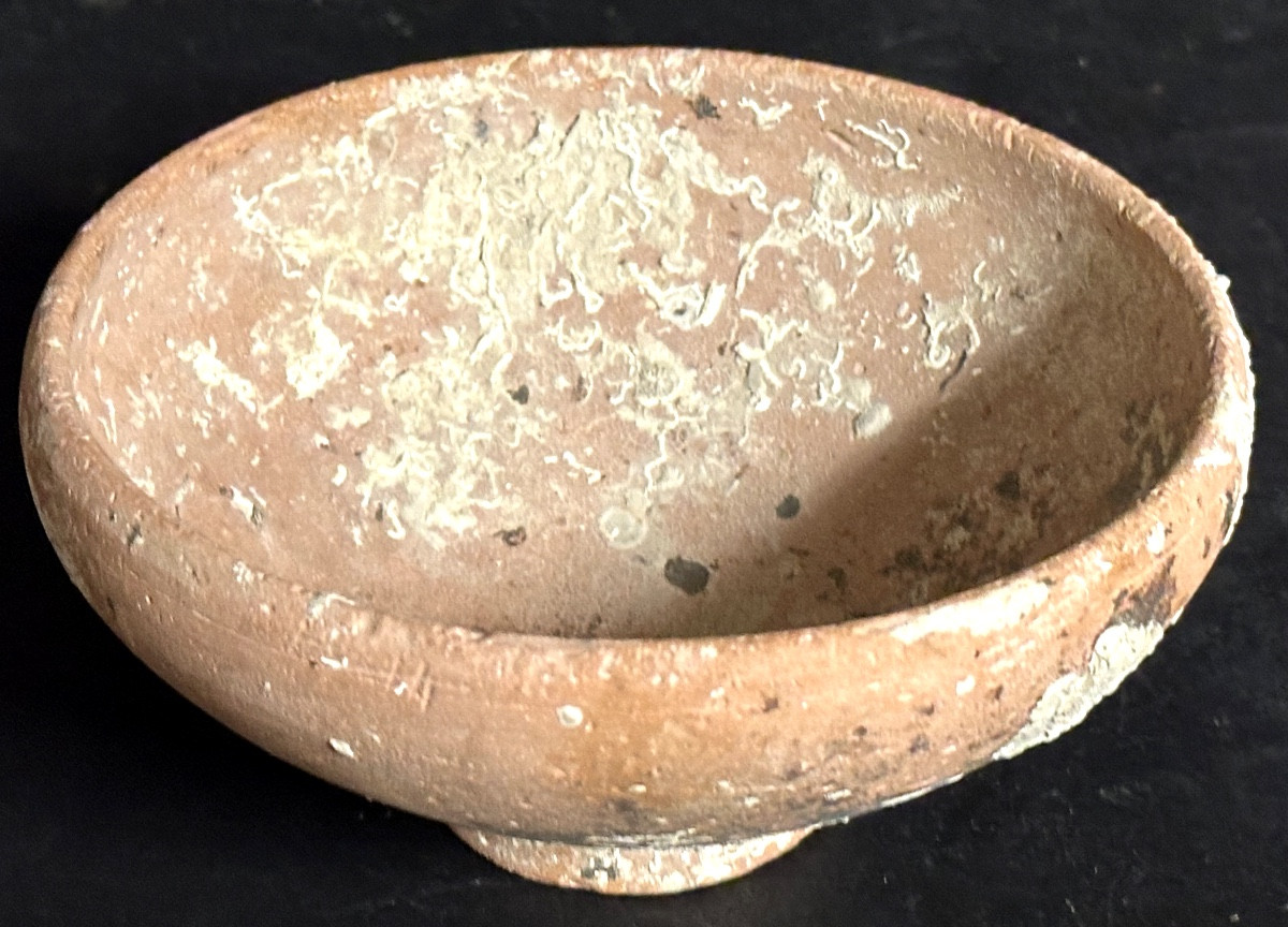 Archaeology Large Roman Bowl 1st-3rd C On Heel 16cm Intact With Archaeological Concretions-photo-2
