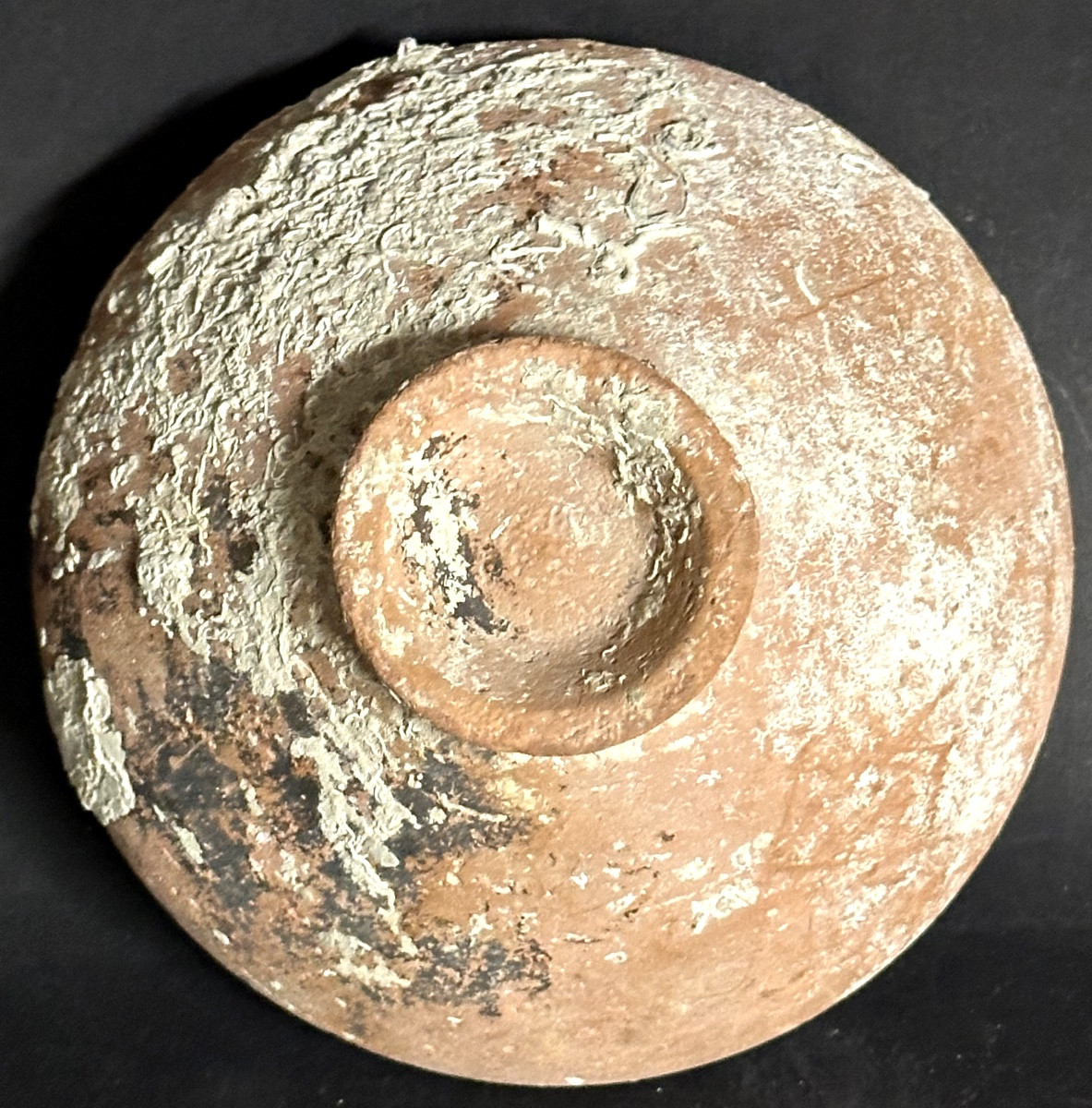 Archaeology Large Roman Bowl 1st-3rd C On Heel 16cm Intact With Archaeological Concretions-photo-2