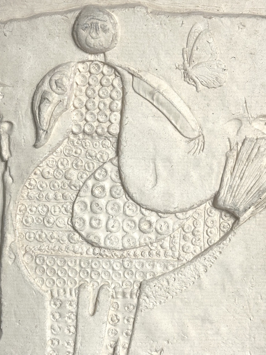 Roger Bezombes 1913-1994 Sculpture In High Relief Thermoformed Cardboard Constellation Of Centaurus-photo-2