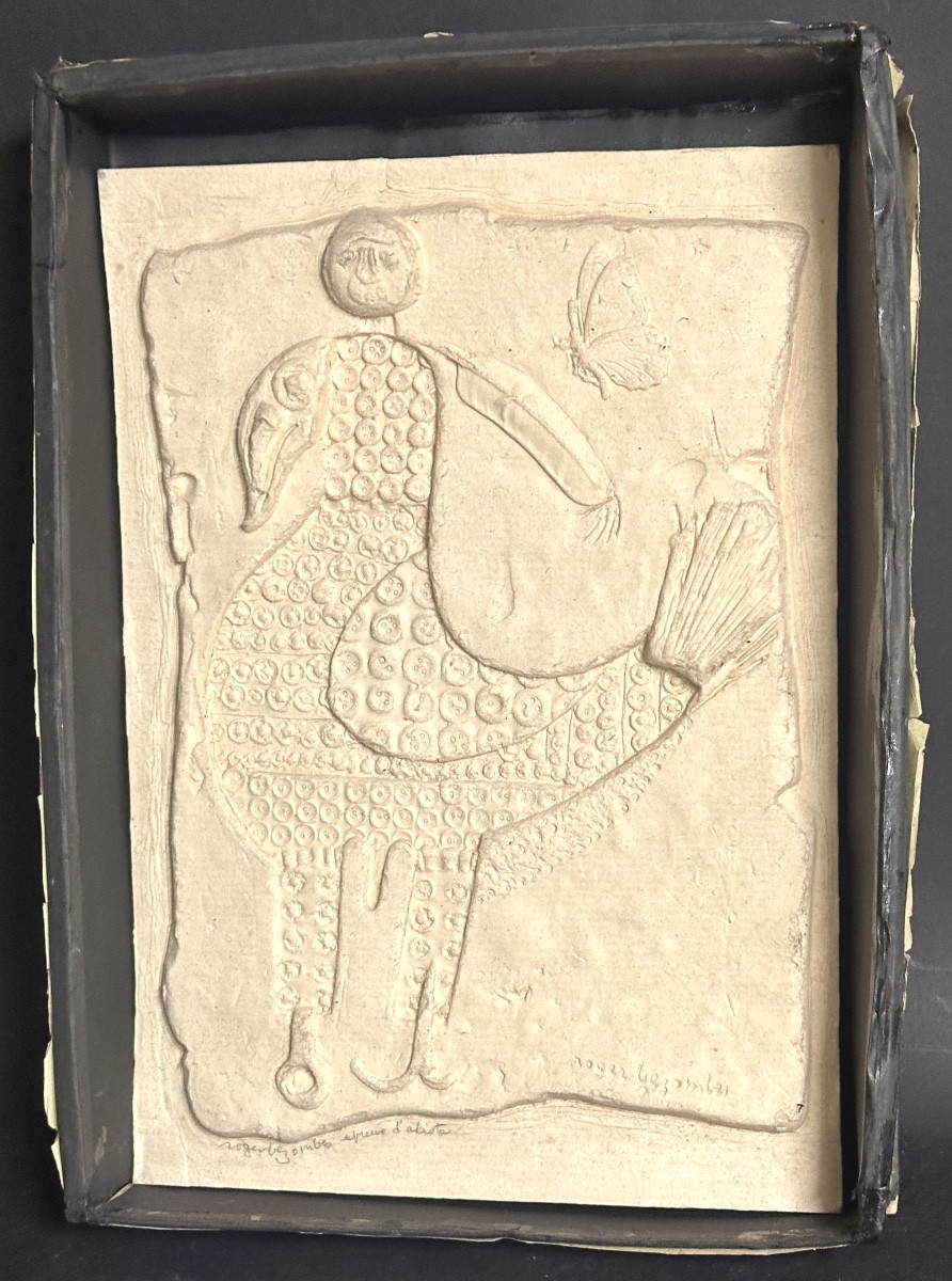 Roger Bezombes 1913-1994 Sculpture In High Relief Thermoformed Cardboard Constellation Of Centaurus-photo-4