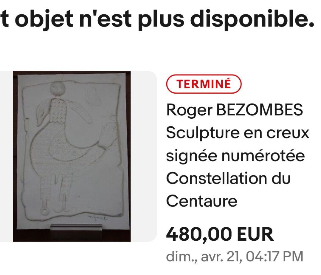 Roger Bezombes 1913-1994 Sculpture In High Relief Thermoformed Cardboard Constellation Of Centaurus-photo-6