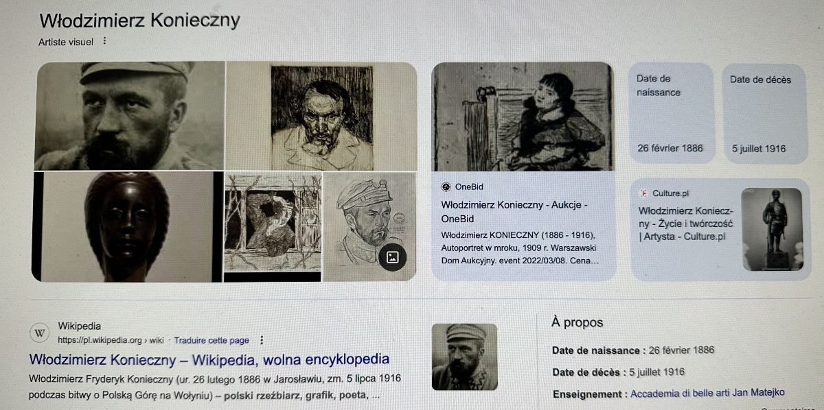 Wlodzimierz KONIECZNY 1886-1916 Pologne Varsovie Eau forte signée-photo-2