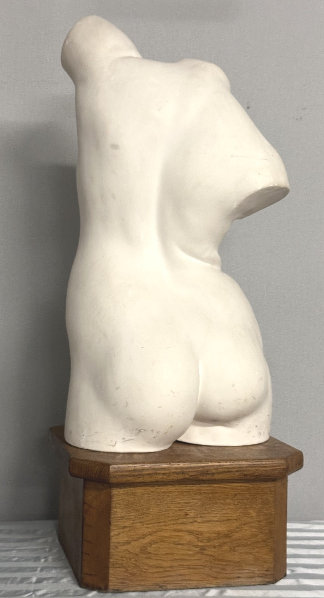Grand mannequin d’atelier d’artiste  sur sa base en chêne 80cm-photo-3