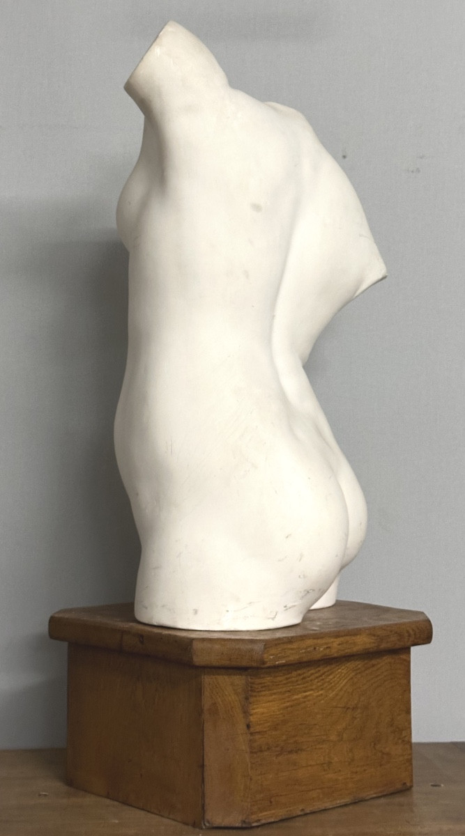 Grand mannequin d’atelier d’artiste  sur sa base en chêne 80cm-photo-2