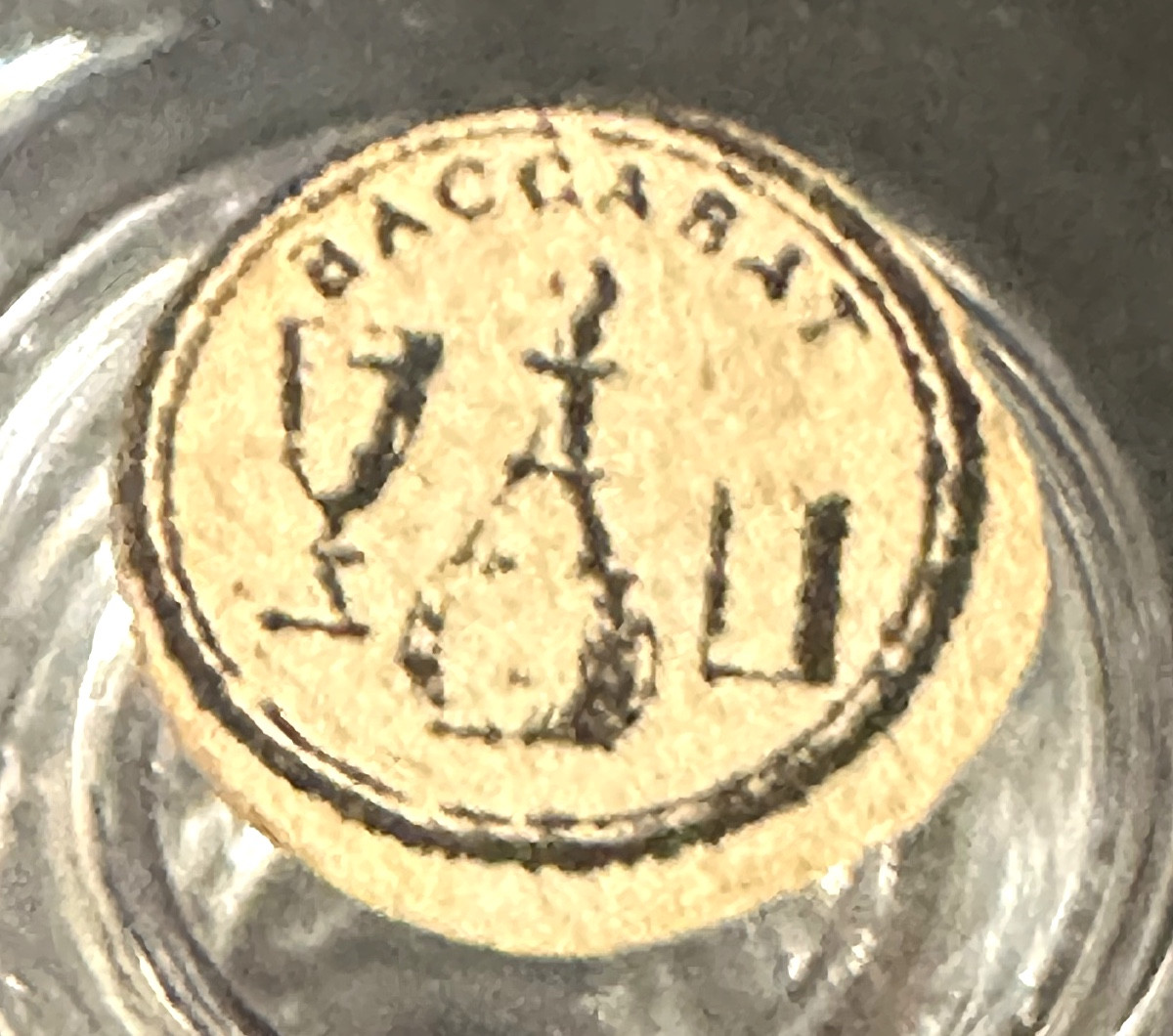 Cave à liqueur XIXe Baccarat signé complète avec clef et très bon état Napoléon III-photo-1