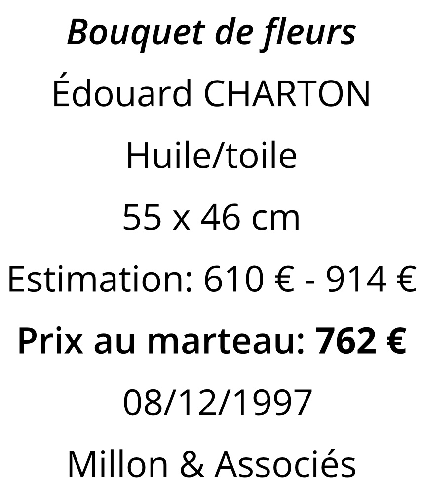 Édouard CHARTON 1855-  huile Jeté de fleurs aux roses blanches et rouges -photo-3